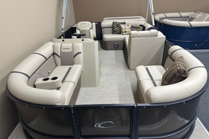 a bunch of furniture in it