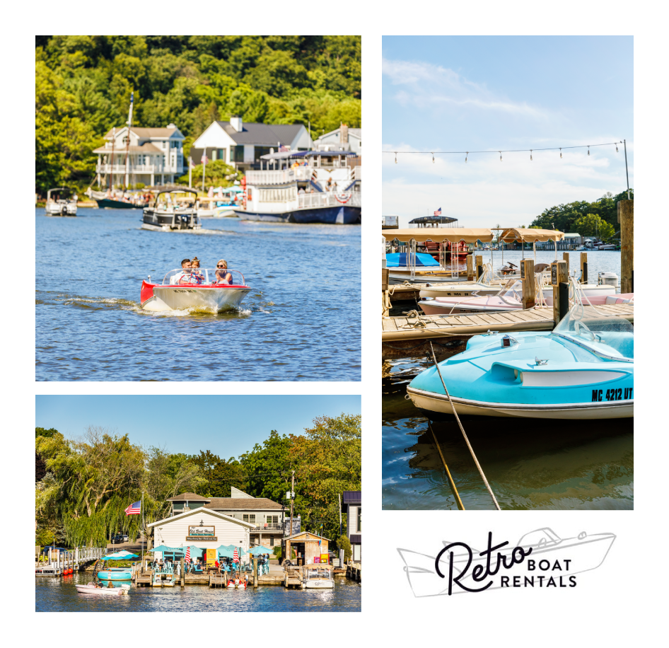 a small boat in a body of water